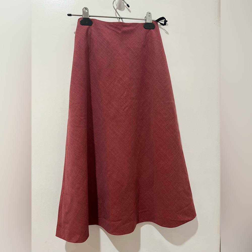Vintage Margaret Howell black label wool knee length skirt